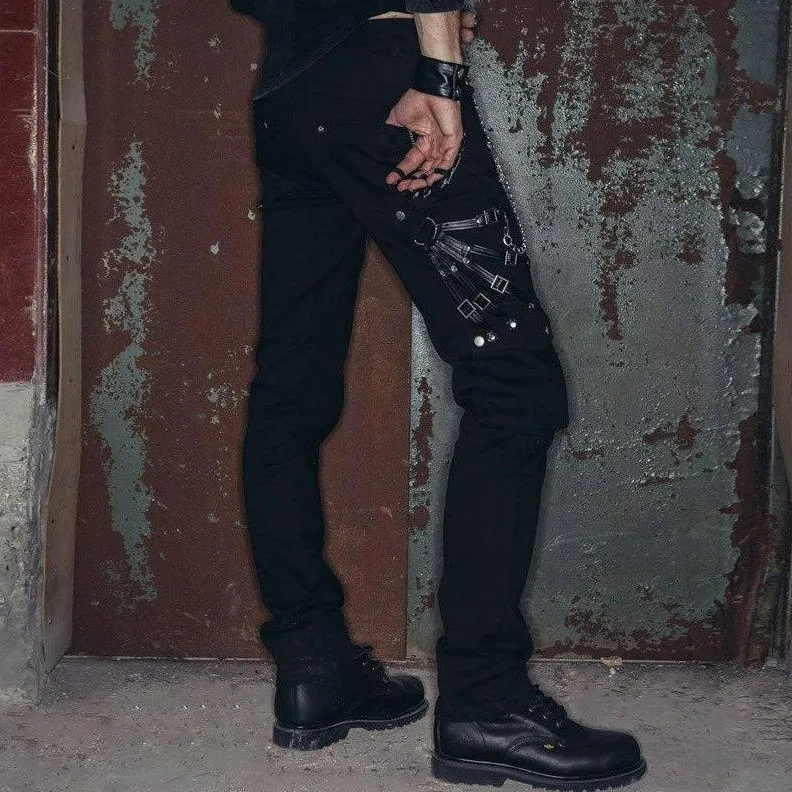 View 2 — Gothic steampunk trousers — chain