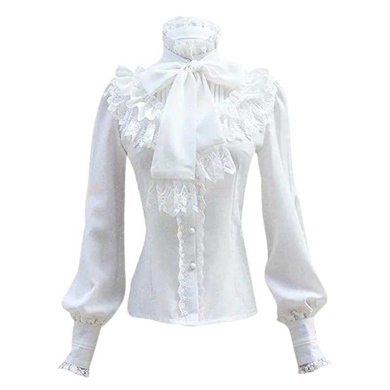 Victorian steampunk blouse — white
