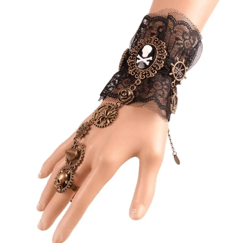 View 2 — Steampunk bracelet — lace