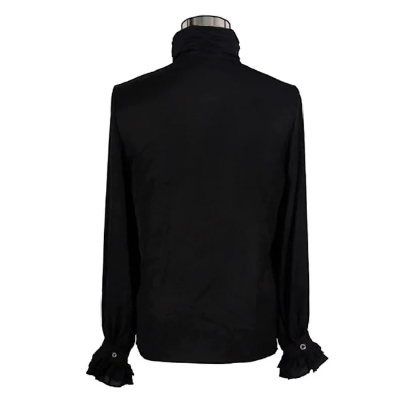 View 5 — Men’s steampunk shirt — cravat black