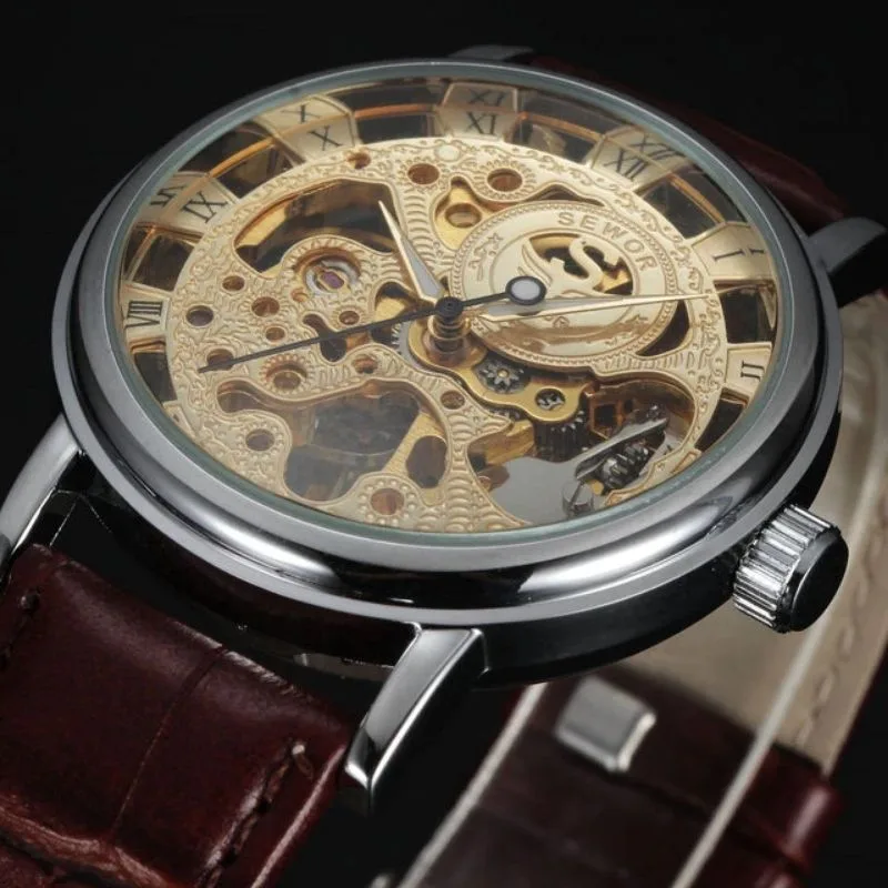 View 7 — Men’s steampunk watch — Skeleton