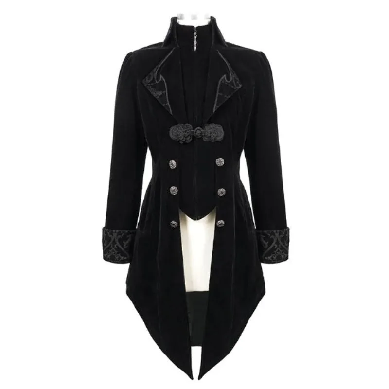 View 5 — Men’s gothic steampunk jacket — velvet
