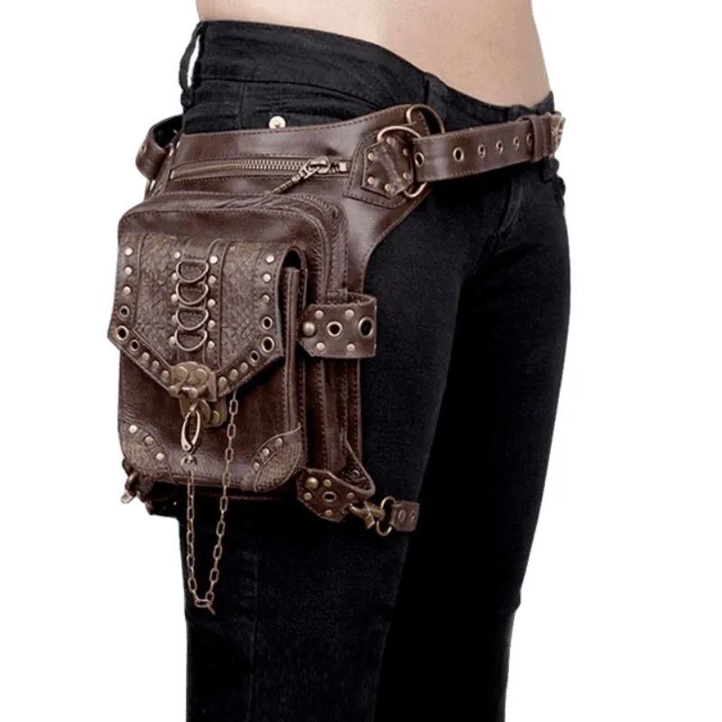 View 10 — Steampunk satchel — thigh