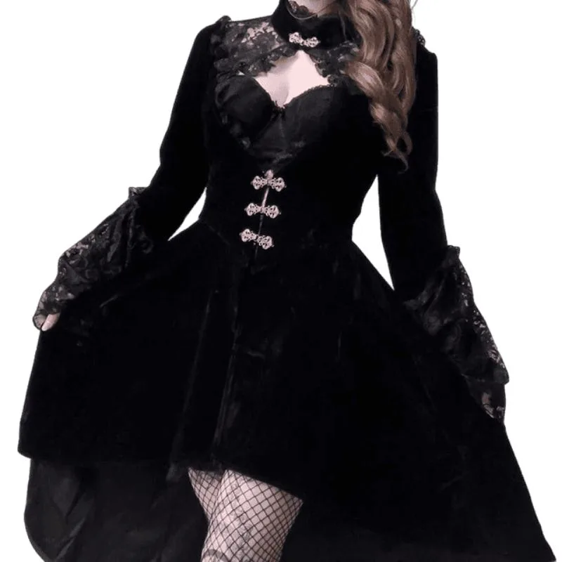 View 2 — Victorian gothic steampunk dress