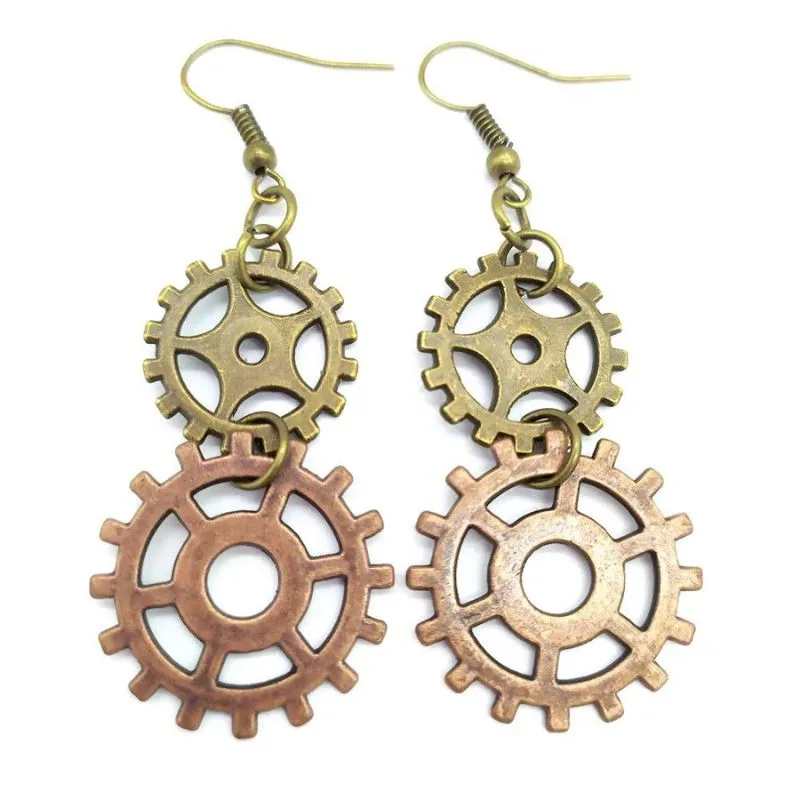 View 21 — Steampunk earrings — drop
