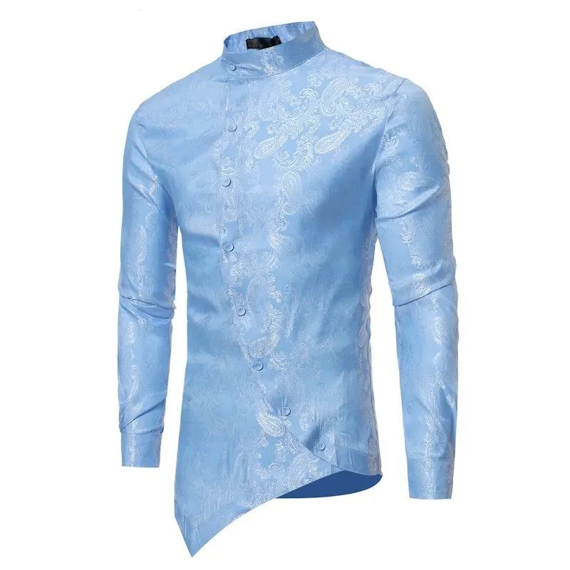 View 11 — Men’s asymmetric steampunk shirt