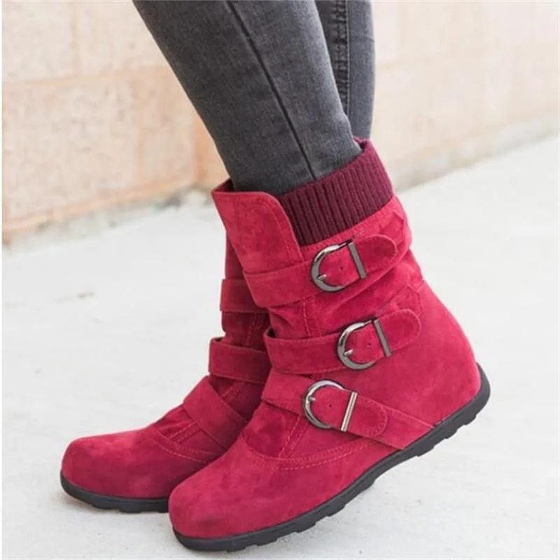 View 6 — Women’s steampunk ankle boots — warm