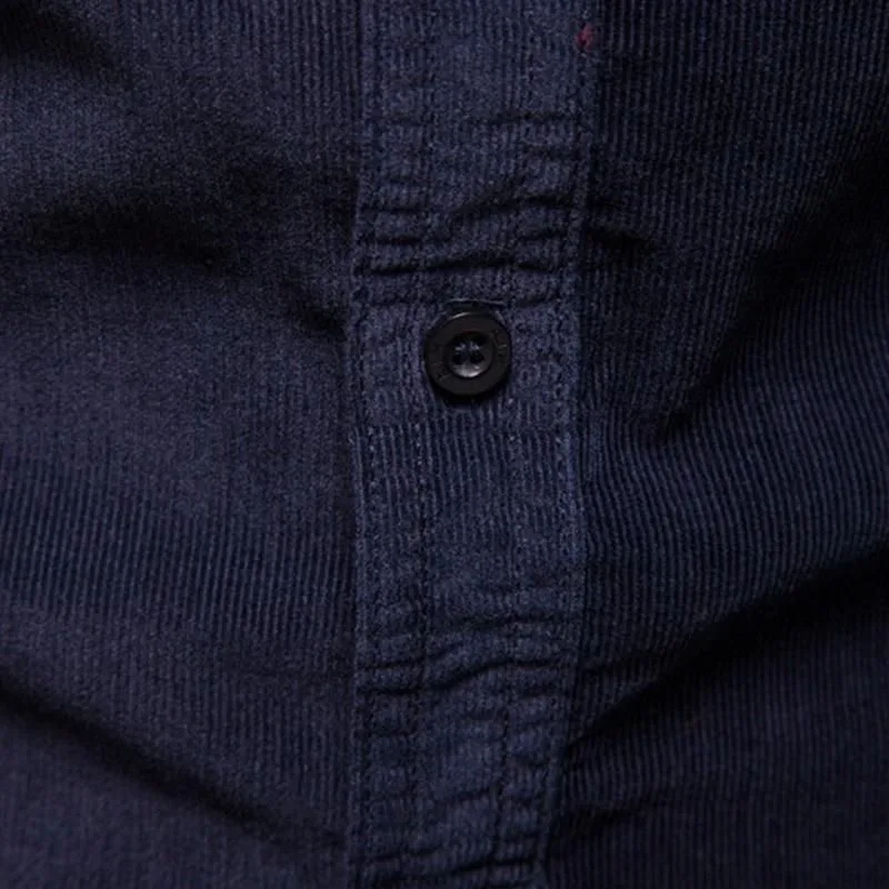 View 5 — Men’s steampunk shirt — velvet ribbed