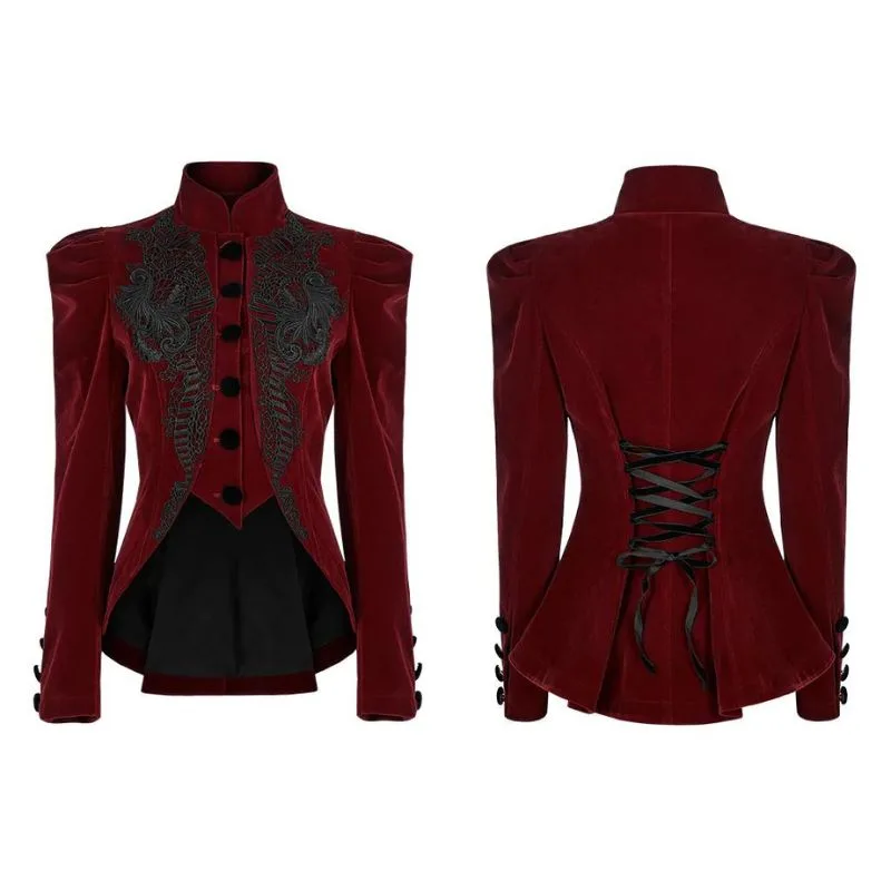 View 5 — Women’s Victorian gothic steampunk jacket