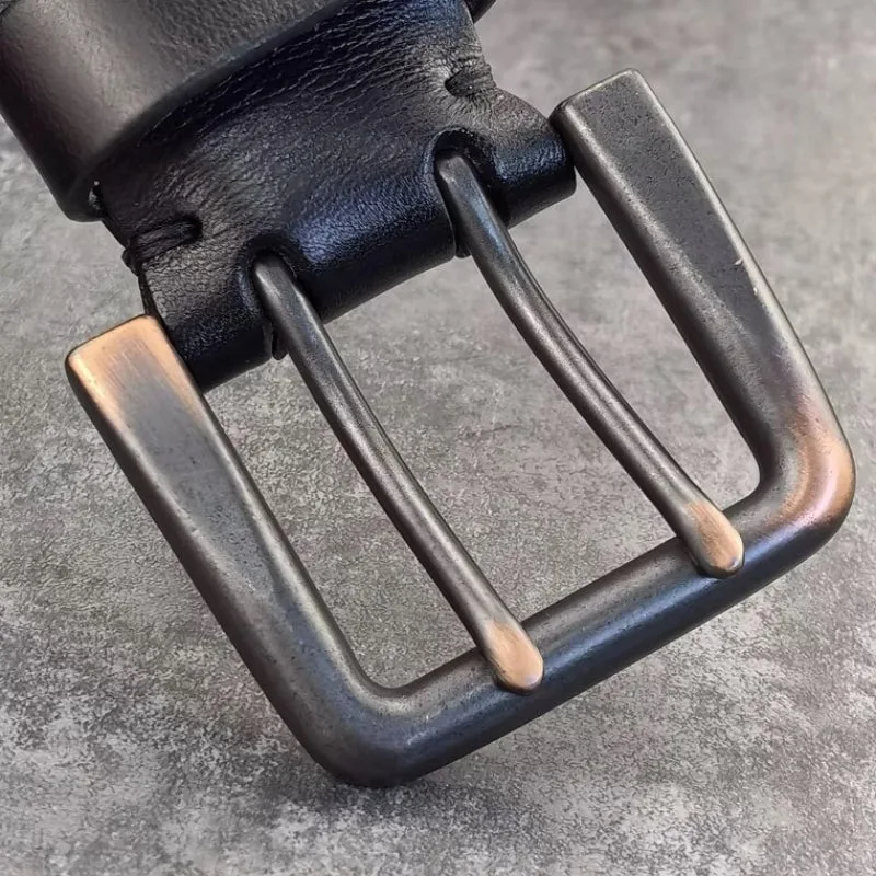View 4 — Men’s steampunk belt — double pin