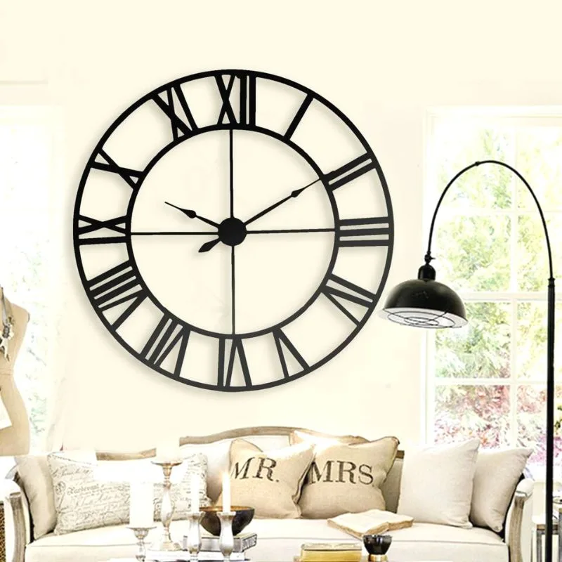 View 2 — Vintage-style steampunk clock — black