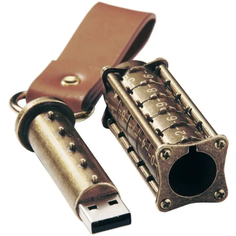 View 4 — Steampunk key USB encoded