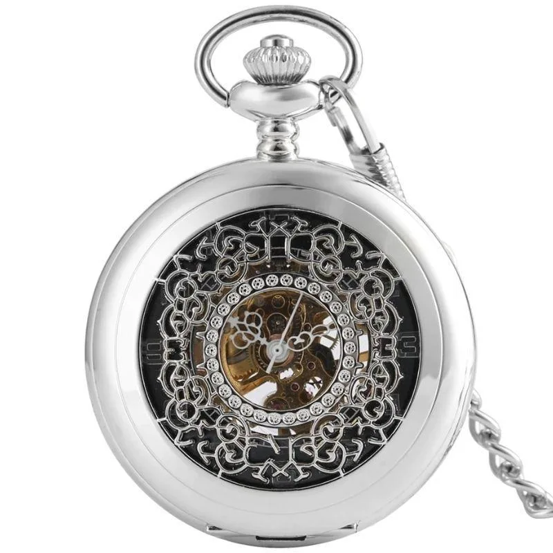 Antique-style steampunk watch — pocket steel (box)