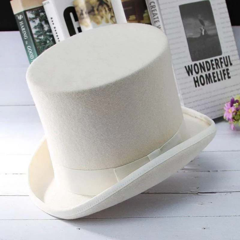 View 3 — Steampunk top hat — Hat white