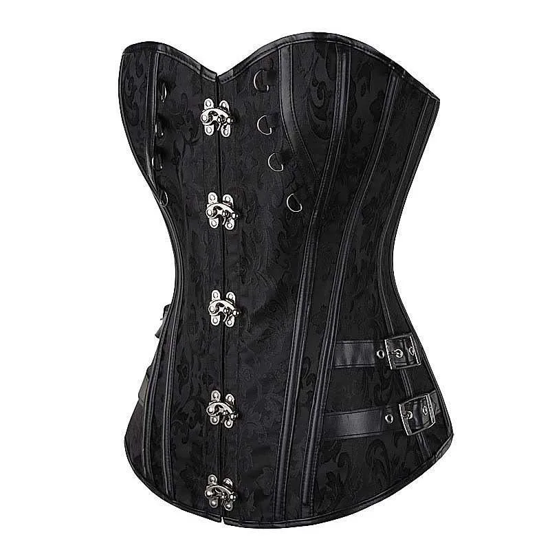 View 3 — Steampunk corset — black