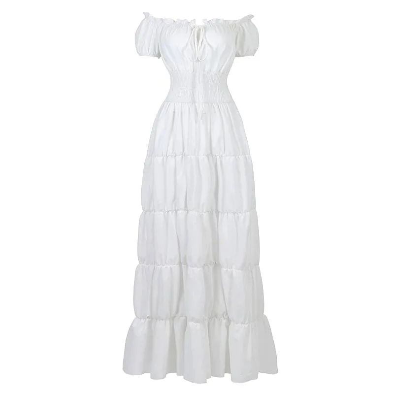 Steampunk dress — white