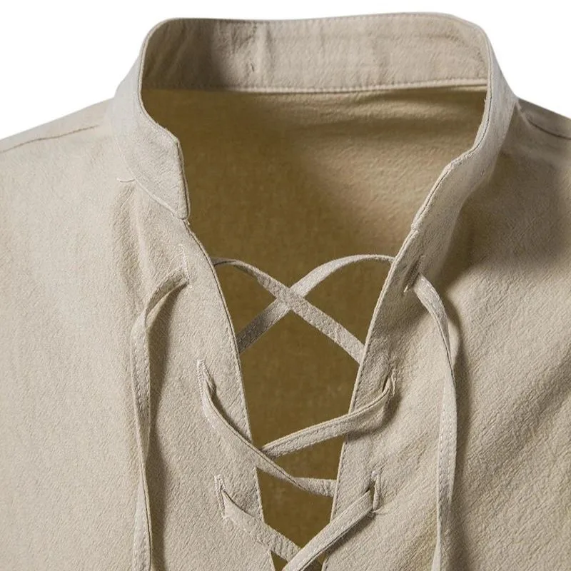 View 4 — Men’s steampunk shirt — collar lace