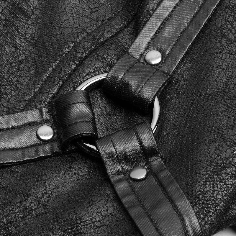 View 6 — Gothic steampunk coat — PU faux leather