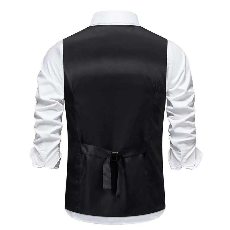 View 2 — Retro steampunk waistcoat — costume black
