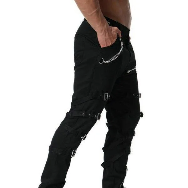 View 2 — Steampunk trousers — Cargo with chains
