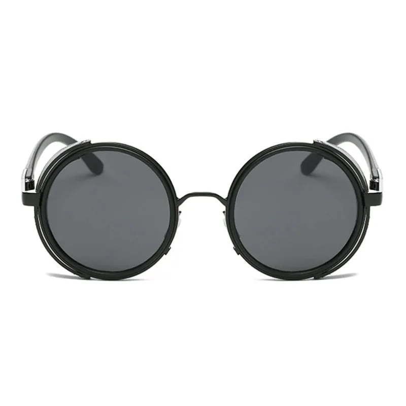 View 3 — Retro steampunk sunglasses — round