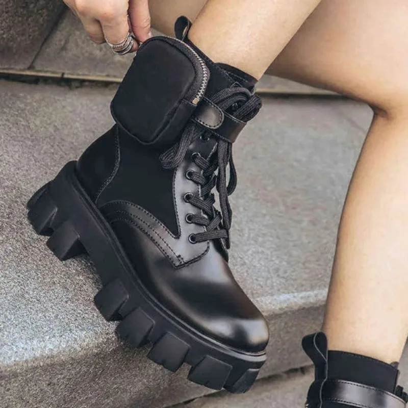 View 6 — Women’s steampunk ankle boots — punk