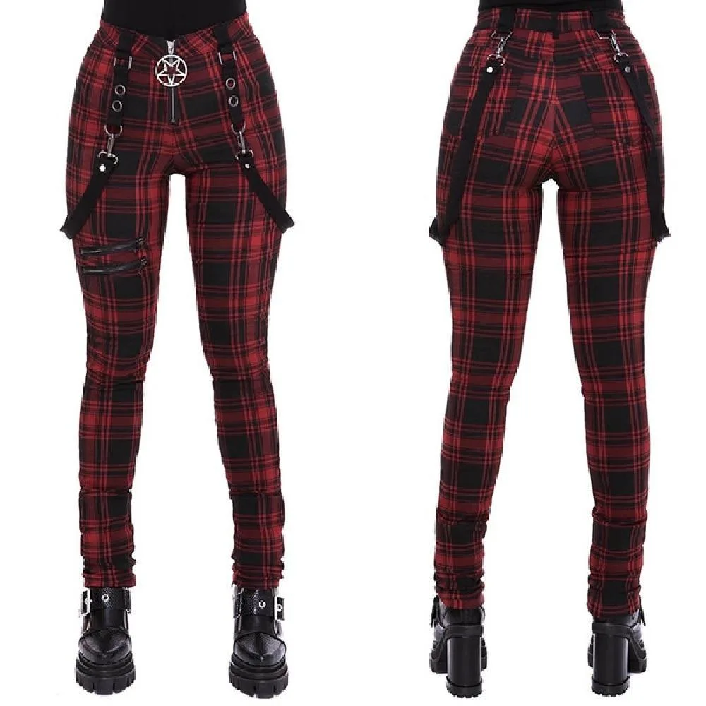 Steampunk trousers — checked