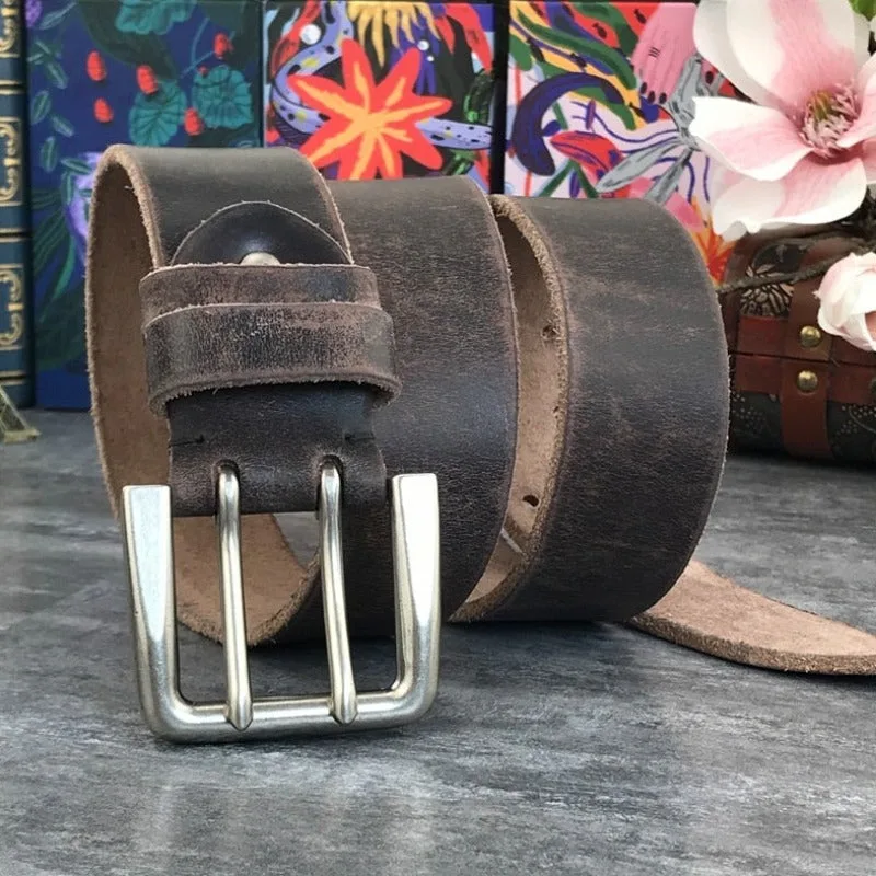 View 6 — Steampunk belt — brown leather aged