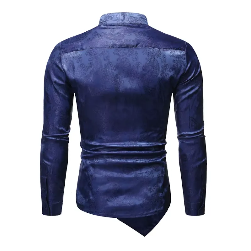 View 8 — Men’s asymmetric steampunk shirt