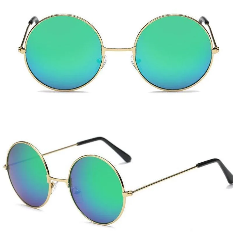 View 5 — Women’s vintage-style steampunk sunglasses — round