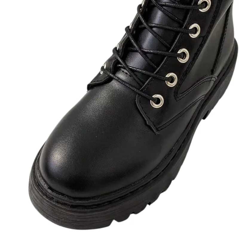 View 4 — Steampunk ankle boots — platform lacing
