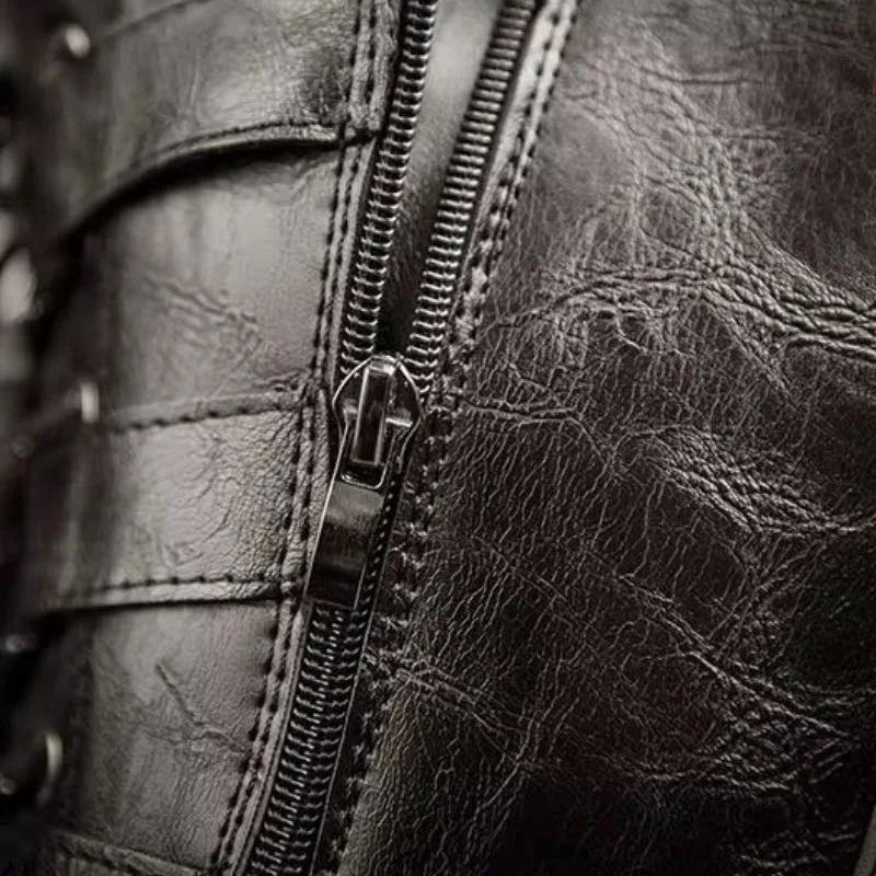 View 4 — Men’s steampunk boots — PU