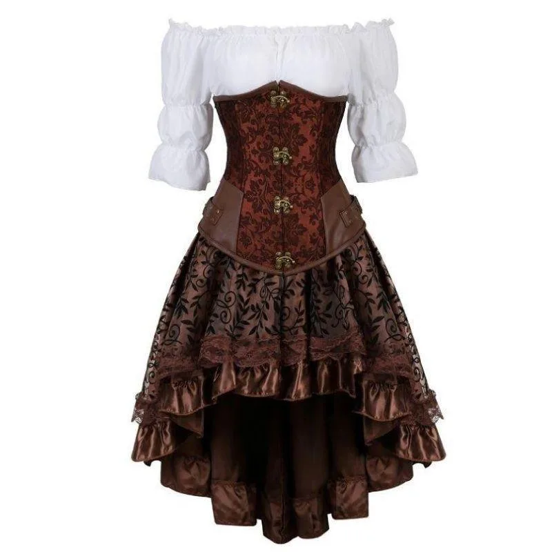 Vintage-style steampunk dress