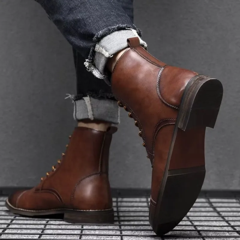 View 5 — Men’s steampunk ankle boots