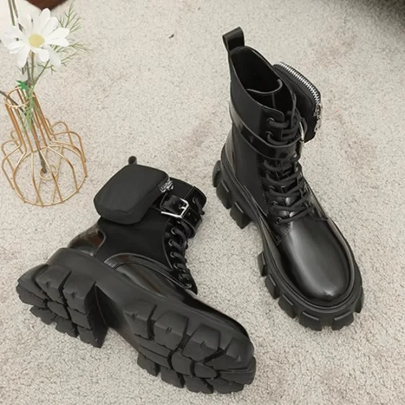 View 4 — Women’s steampunk ankle boots — punk