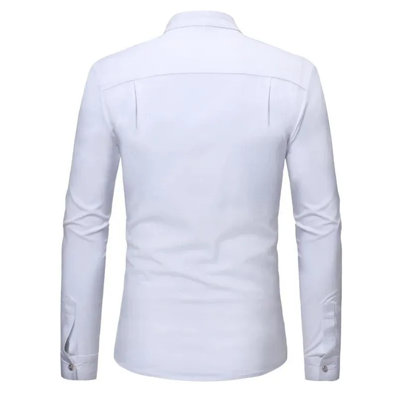 View 3 — Men’s steampunk shirt — ruffle