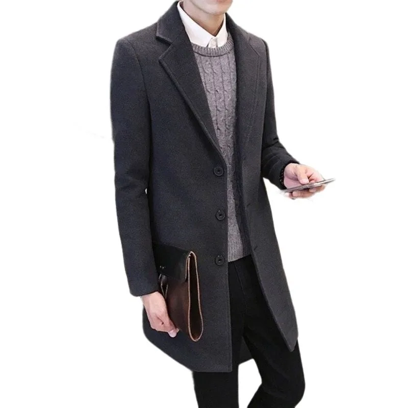View 10 — Men’s steampunk coat — Pea long