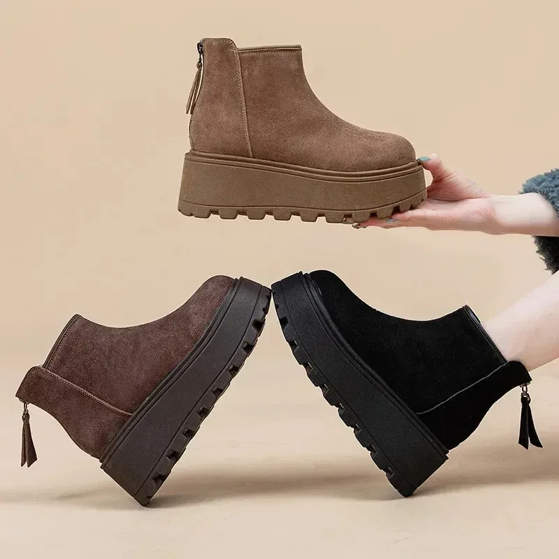 View 7 — Steampunk ankle boots — Chelsea suede