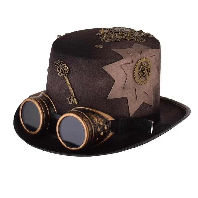 Steampunk top hat — Hat with cogs