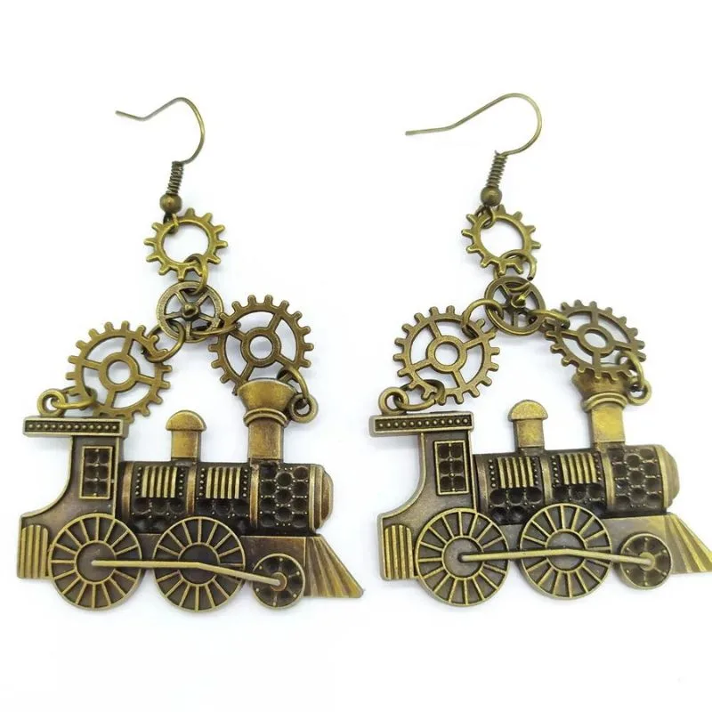 View 5 — Steampunk earrings — drop