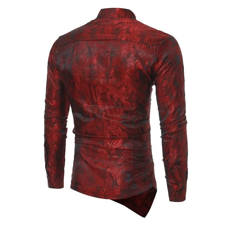 View 6 — Men’s asymmetric steampunk shirt