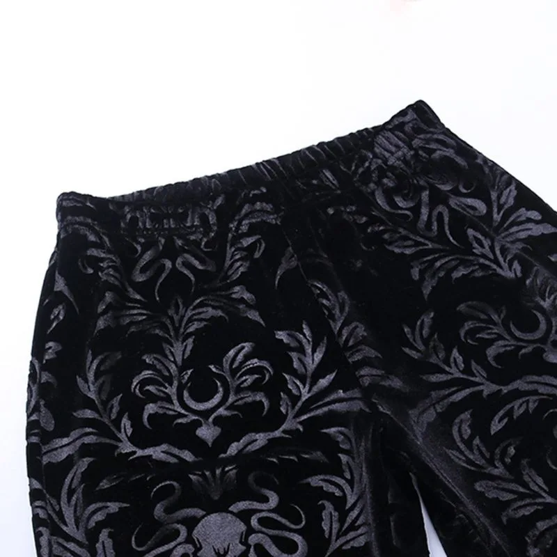 View 6 — Women’s gothic steampunk trousers — black