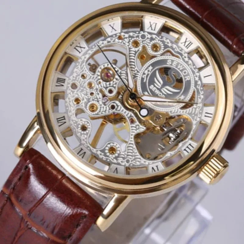 View 8 — Men’s steampunk watch — Skeleton