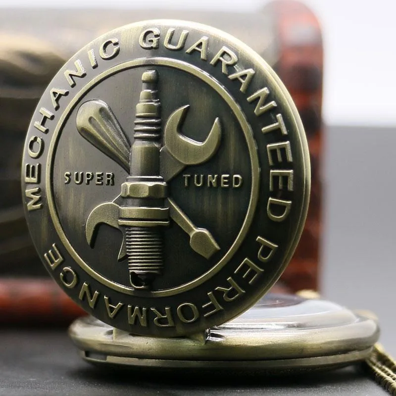 View 6 — Men’s steampunk pocket watch — Quartz