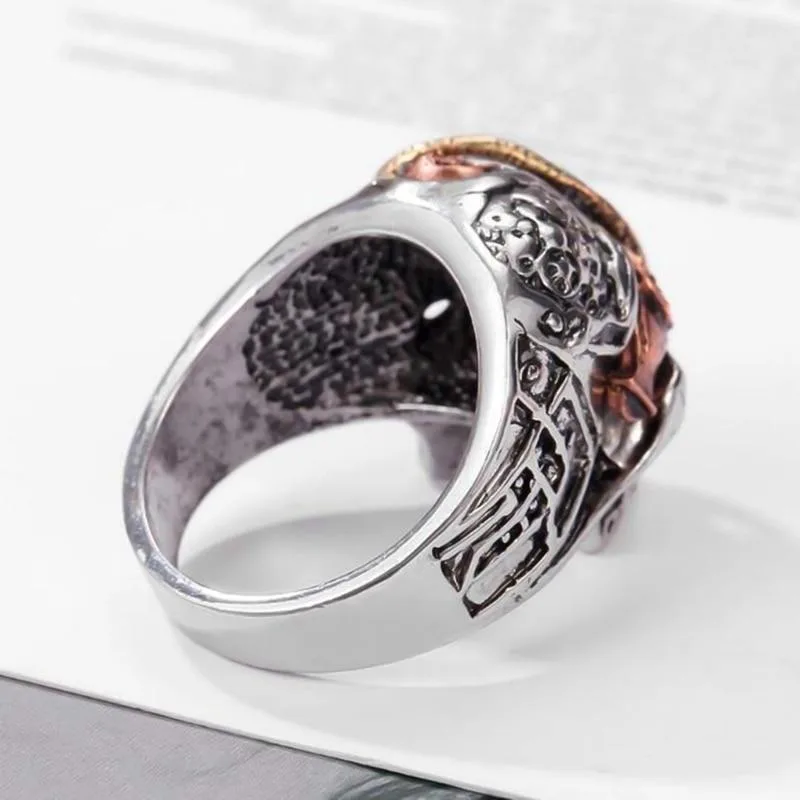 View 3 — Steampunk ring — Skull