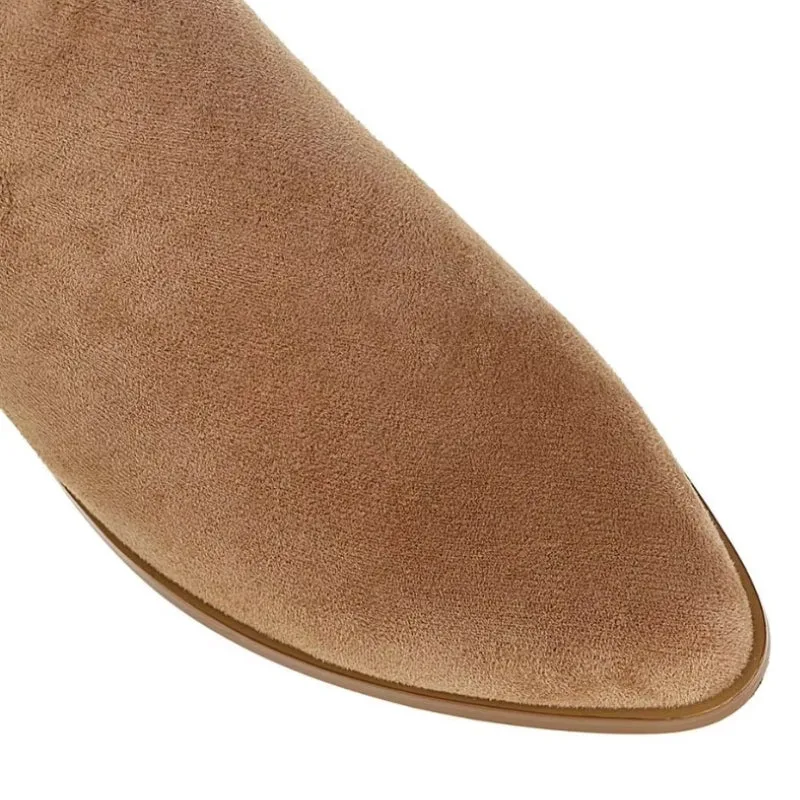 View 8 — Women’s steampunk boots — suede Western