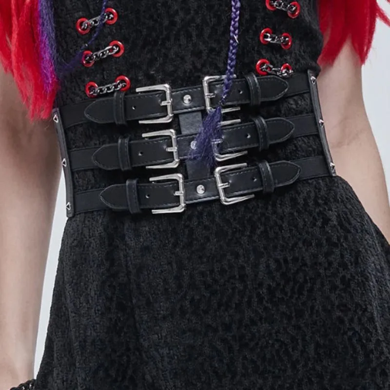 Women’s gothic steampunk waist cincher — Belt