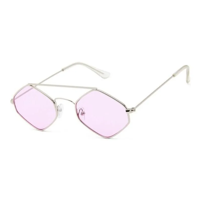 View 9 — Women’s steampunk sunglasses — hexagonal