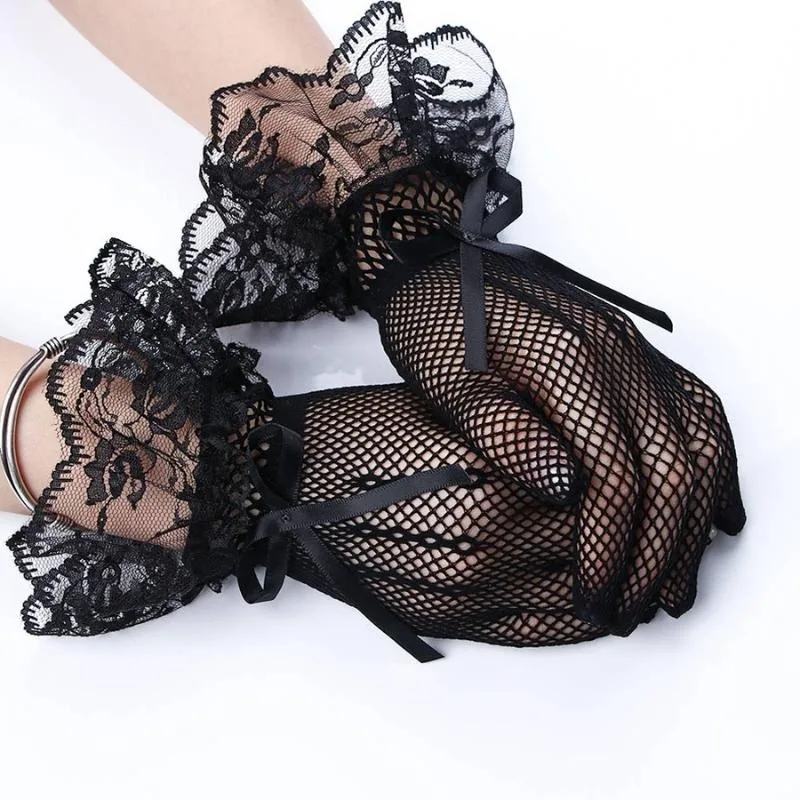 View 3 — Steampunk glove — lace black