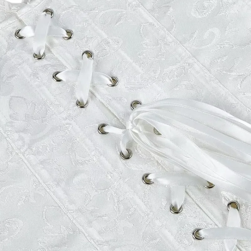 View 3 — Steampunk corset — white
